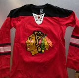 Chicago Blackhawks Youth NHL Red/Black Perennial Hockey Lace-Up Long Sleeve Tee