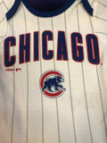 Chicago Cubs Infant Baby 3 Piece Body Suit Set "Lil' Jersey" White 3 Pack