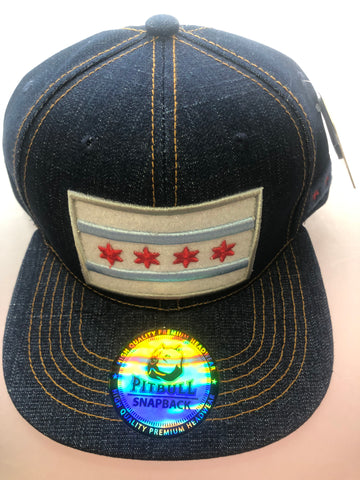 CHICAGO PITBULL Snapback Adjustable Hat/NAVY