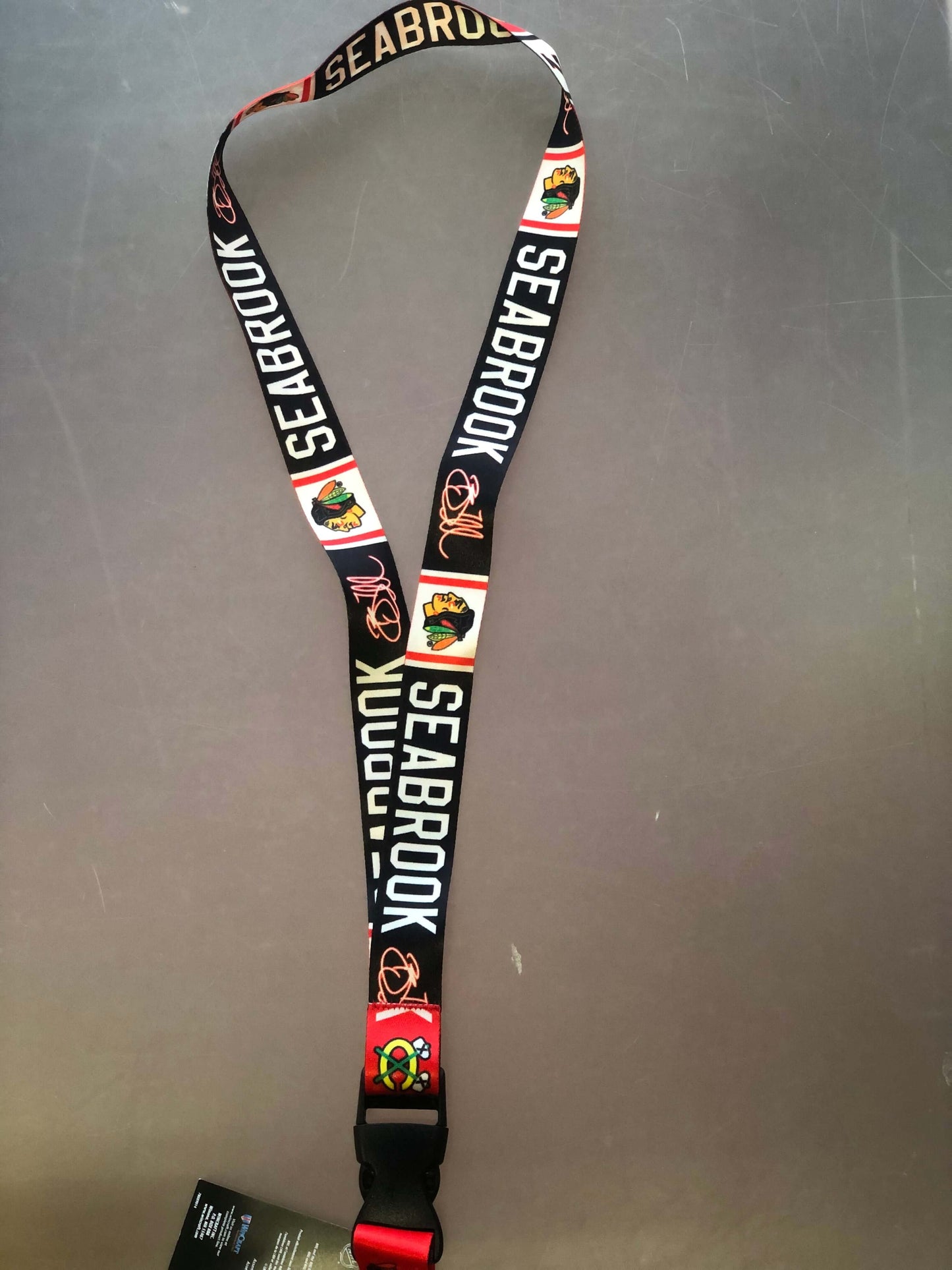 CHICAGO BLACKHAWKS LANYARD W/DETACHABLE BUCKLE 1" BRENT SEABROOK