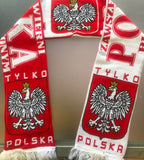 Poland National Team Country Pride "TYLKO POLSKA" Double-Sided Knitted .MADE IN POLAND.