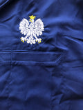 Navy Adidas Poland Sport Shirt Embroidered Eagle