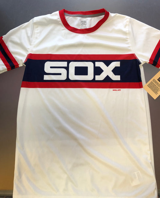 Youth Chicago White Sox  White/Navy Cooperstown  Sublimated Tee