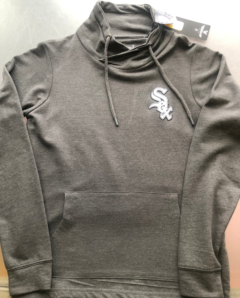 Chicago White Sox Antigua Women's Reward Pullover Sweatshirt - Heathered Gray 2XL