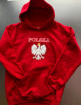 Polska Poland Youth WHITE /RED/GREY PULLOVER HOODIE