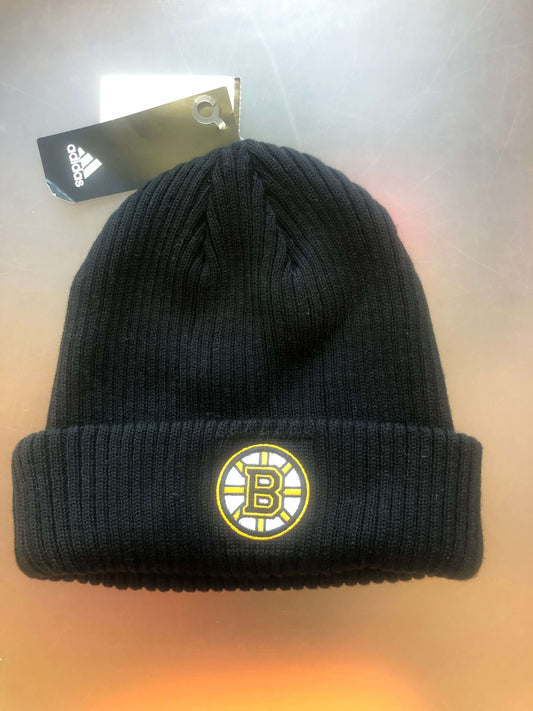 Boston Bruins Adidas Black Cuffed Beanie Knit Hat