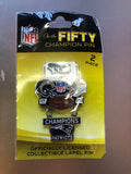 Past Super Bowl Champion New England Patriots Collector Pin