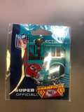 SUPER BOWL CHAMPIONS KANSAS CITY CHIEFS COLLECTOR ENAMEL PIN 2PC PIN