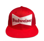 Budweiser Starter Black-Label Trucker Red Snapback Adjustable Hat