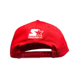 Budweiser Starter Black-Label Trucker Red Snapback Adjustable Hat