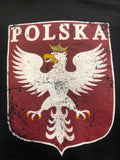 Black Polska Vintage Eagle Hoodie - Distressed Eagle