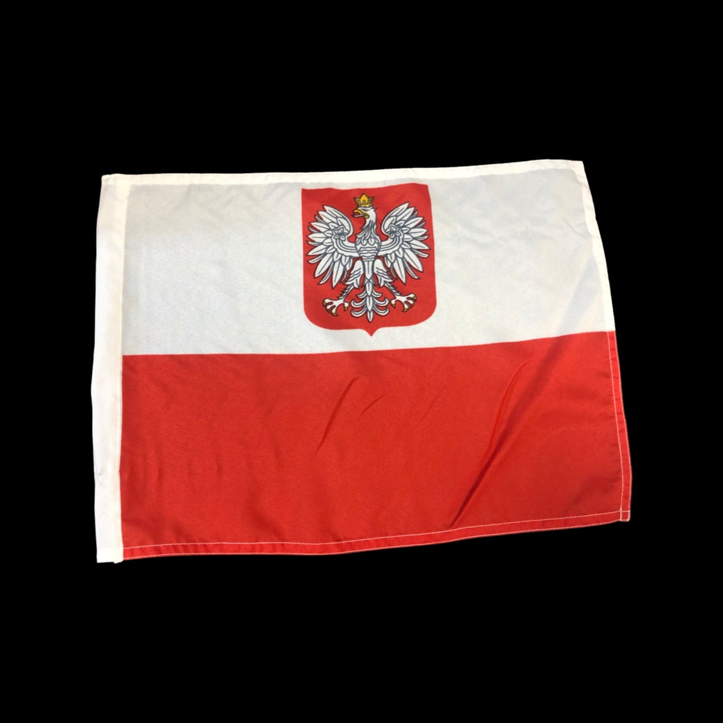 Polish Car Flag Double Sided 12" x 16"
