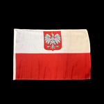 Bulk of 10 Polish Flag With Eagle 12" x 18"