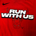 Chicago Bulls "Run With Us" Youth T-shirt - Red