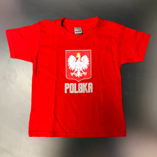 Poland Toddler Printed Polska Eagle Crest T-Shirt - Red