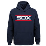 Chicago White Sox Youth Cooperstown Navy Striped Headline  Hoodie