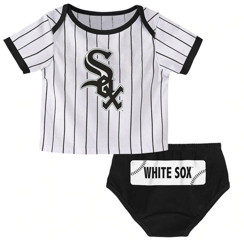 Chicago White Sox Grey 1983 Logo Creeper Onesie