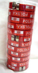 Polska Polish Poland ribbon bracelet wristband soccer calcio olympics futbol x12