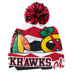 Chicago Blackhawks Stadium Series 2014 Cuffed Knit Beanie Pom NHL Reebok