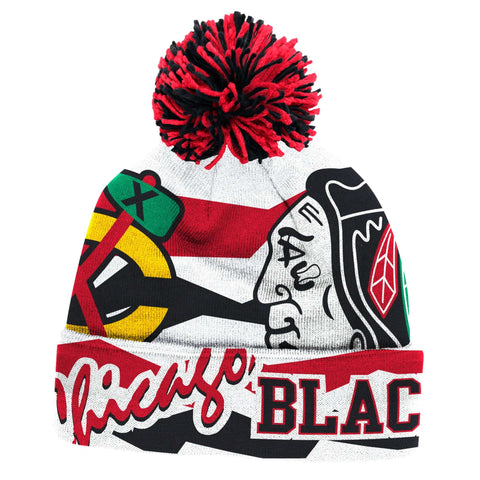 Chicago Blackhawks Stadium Series 2014 Cuffed Knit Beanie Pom NHL Reebok
