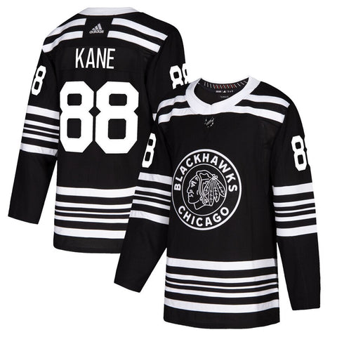Adidas Patrick Kane Chicago Blackhawks Youth Authentic St. Patrick's Day  Practice Jersey - Green