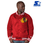 Chicago Blackhawks Red Retro Starter Button-up Jacket
