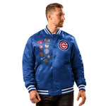 Chicago Cubs Standard Royal  Varsity Starter Jacket With 9 embroided patches