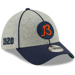 New Era Men's Heather Gray/Navy Chicago Bears 2019 NFL Sideline Home Official 39THIRTY 1920s Flex Hat