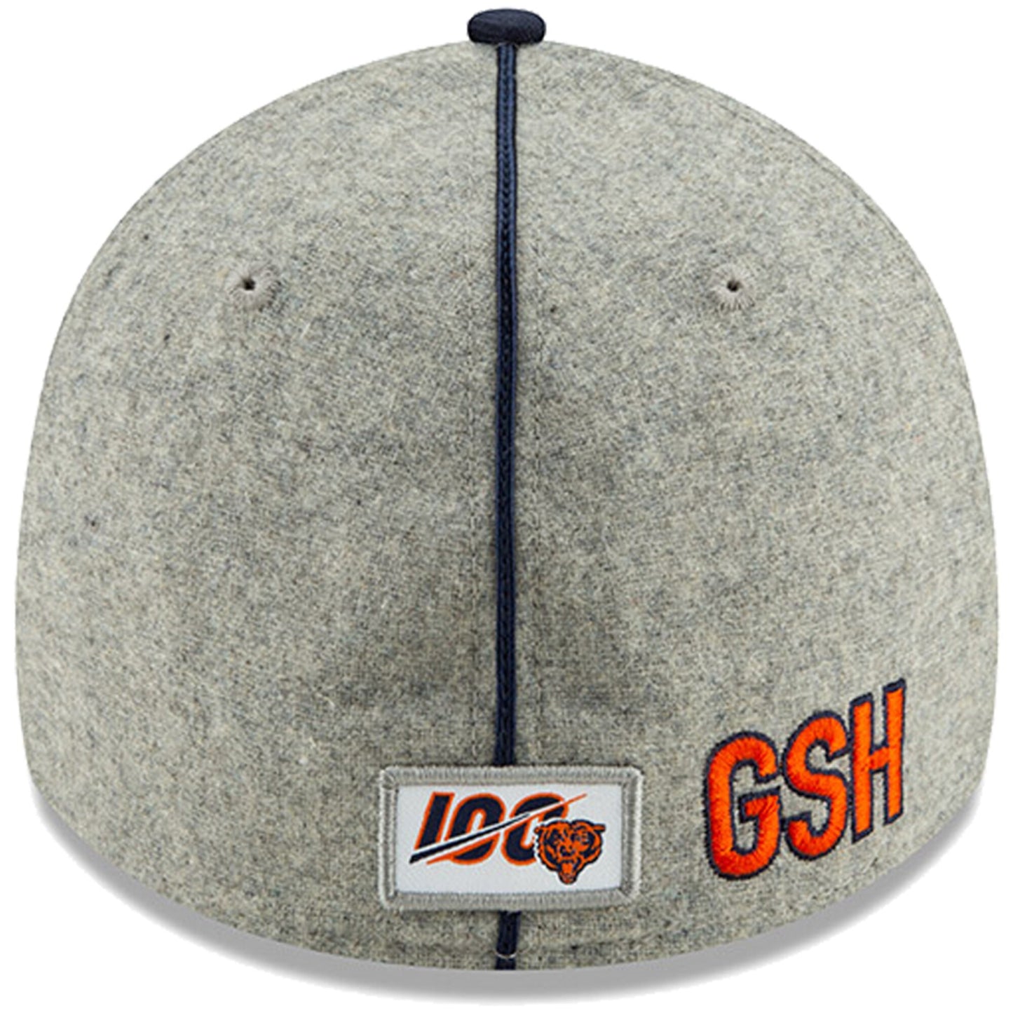 New Era Men's Heather Gray/Navy Chicago Bears 2019 NFL Sideline Home Official 39THIRTY 1920s Flex Hat