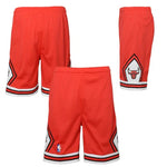 Youth Chicago Bulls Mitchell & Ness Red Hardwood Classics Swingman Shorts