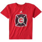 Preschool Chicago Fire MLS adidas Red Primary Logo T-Shirt