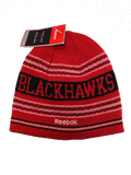 Chicago Blackhawks Adults Reversible Winter Hat -Black/Red