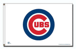 Chicago Cubs 3' x 5' White Logo Banner Flag by Rico