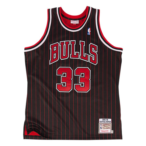 Youth Chicago Bulls NBA Mitchell & Ness Scottie Pippen #33 1995-96 Swi
