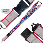 Chicago Cubs Sparkle Blue & Gray Team Lanyard
