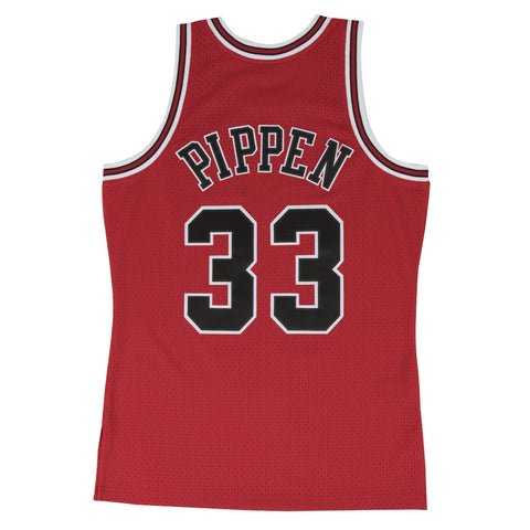Buy the Mens Black Chicago Bulls Scottie Pippen #33 1995-96 NBA Basketball  Jersey S