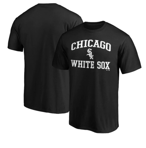 Chicago White Sox Adult Heart and Soul Black T-shirt