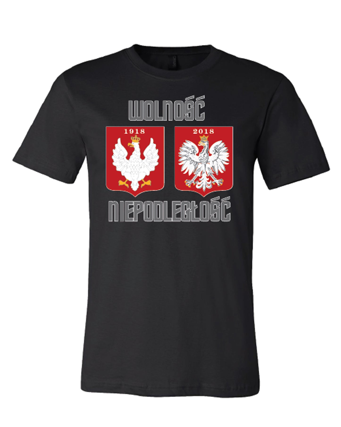 Polska Polish Crest Eagle Wolnosc Niepodleglosc 1918-2018 Short Sleeve Tee