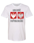 Polska Polish Crest Eagle Wolnosc Niepodleglosc 1918-2018 Short Sleeve Tee