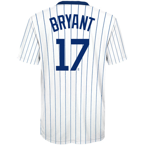 Chicago Cubs Youth Kris Bryant #17 Cooperstown Sublimated T-Shirt Jersey - White