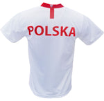 Men's Polska Plain Replica Euro '20 Soccer Jersey Made in Poland - White
