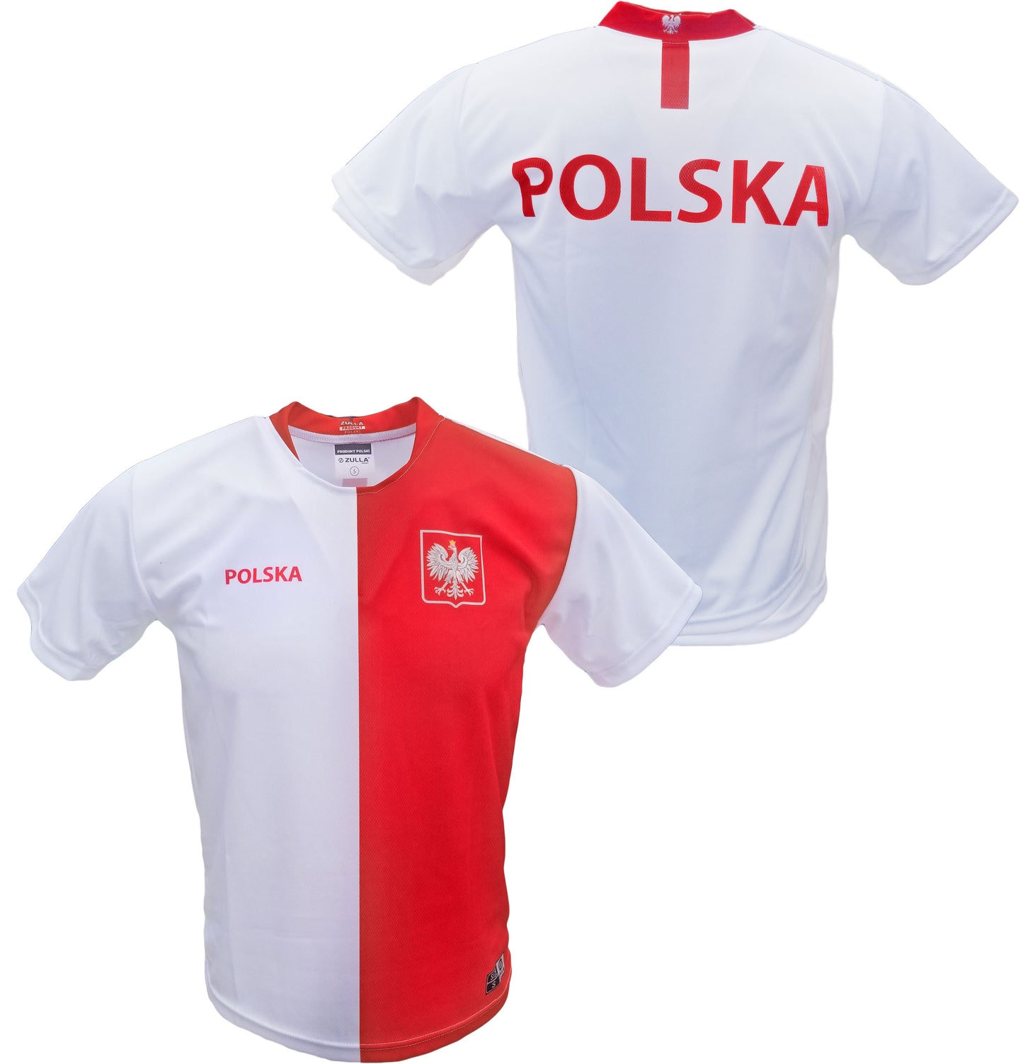 Men's Polska Plain Replica Euro '20 Soccer Jersey Made in Poland - White