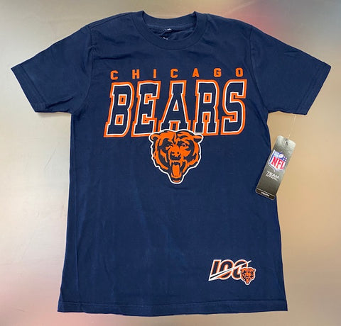Youth Chicago Bears NFL 100 Year T-Shirt -Blue
