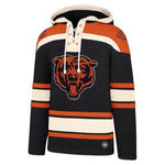 Chicago Bears Men's '47 Brand Lacer Pullover Jersey Hoodie - Navy
