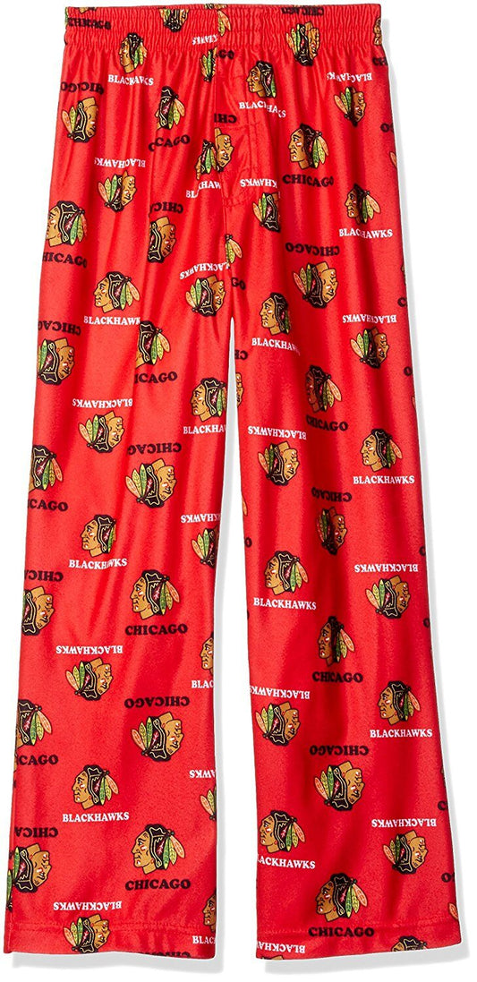 Chicago Blackhawks Youth Red Pajama Pants Sleepwear NHL