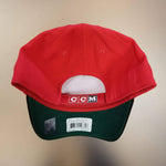 Chicago Blackhawks CCM Structured Adjustable 2 Toned Hat - Red/Black
