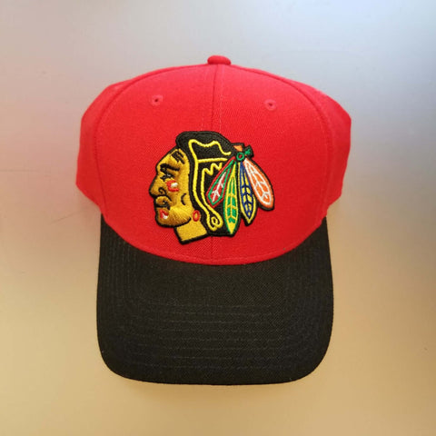 Chicago Blackhawks CCM Structured Adjustable 2 Toned Hat - Red/Black
