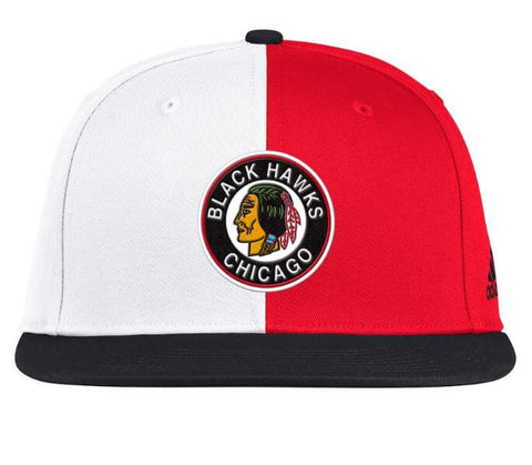 Chicago Blackhawks Men's adidas White 2020/21 Reverse Retro Snapback Adjustable Hat
