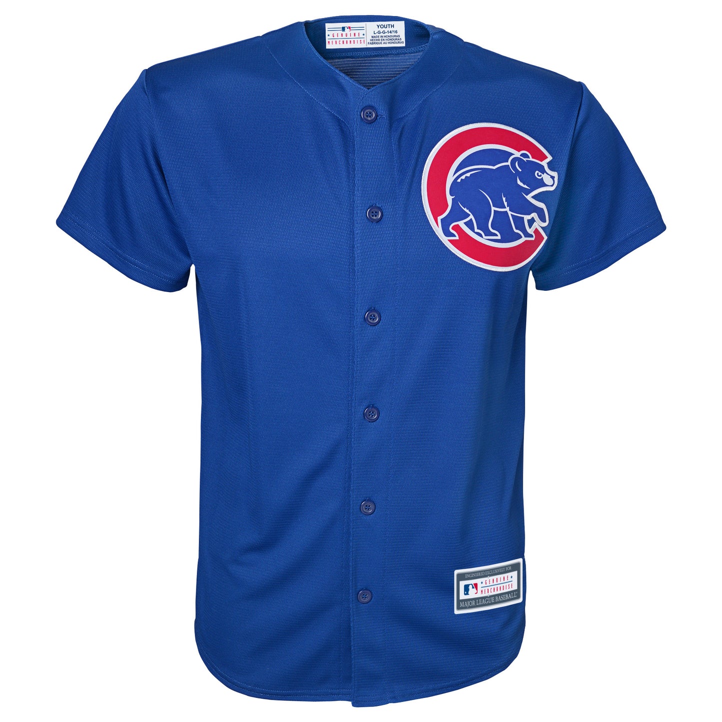 Chicago Cubs Youth Majestic #17 Kris Bryant Home Stitched Jersey - Blue