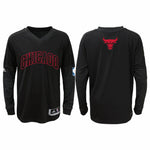 Chicago Bulls On Court Long Sleeve Youth Shooter Shirt NBA Adidas Official